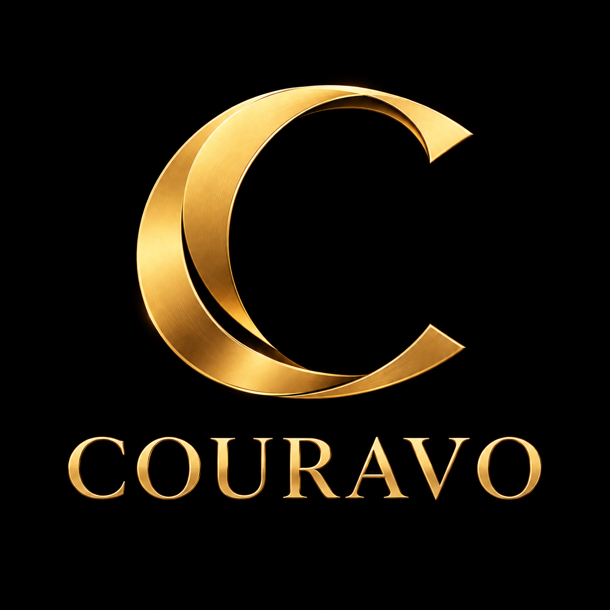 COURAVO — the original logo in gold